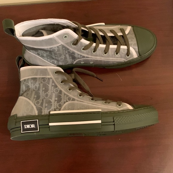 Dior | Shoes | Dior Men Sneakers B23 Green Oblique Transparency Sneakers |  Poshmark